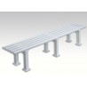 Lavička Stuttgart - 200 cm, bílá