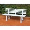 Lavička Freiburg - 150 cm, bílá