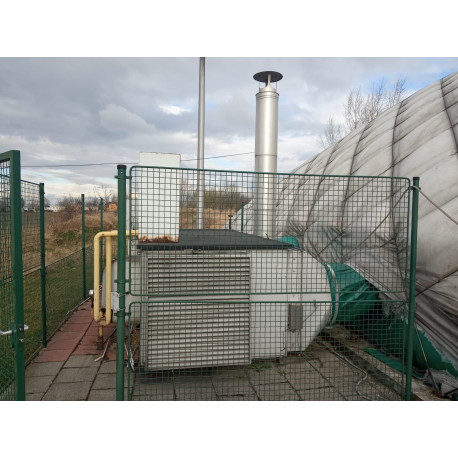 Kompaktní vzduchotechnická jednotka Nolting s plynovým hořákem Weishaupt