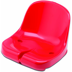 SEDAČKA NA TRIBUNY S OPĚROU - ELEGANCE - ČERVENÁ