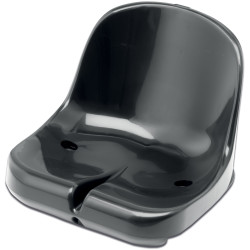 SEDAČKA NA TRIBUNY S OPĚROU - ELEGANCE -  ČERNÁ