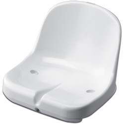 SEDAČKA NA TRIBUNY S OPĚROU - ELEGANCE -  BÍLÁ